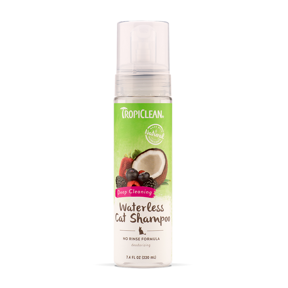 Tropiclean Waterless Cat Shampoo - Deep Cleaning 7.4oz