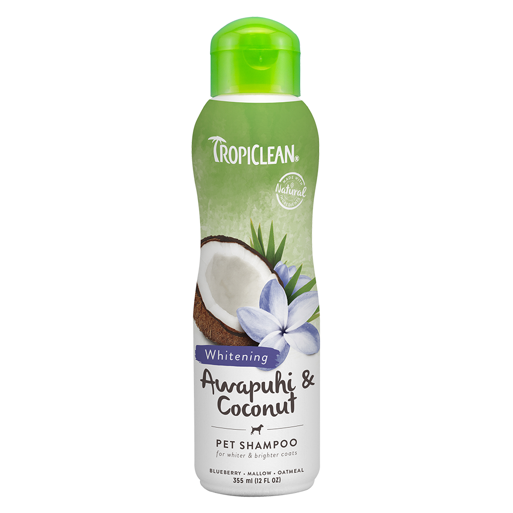 Tropiclean Whitening Awapuhi & Coconut Pet Shampoo 12oz