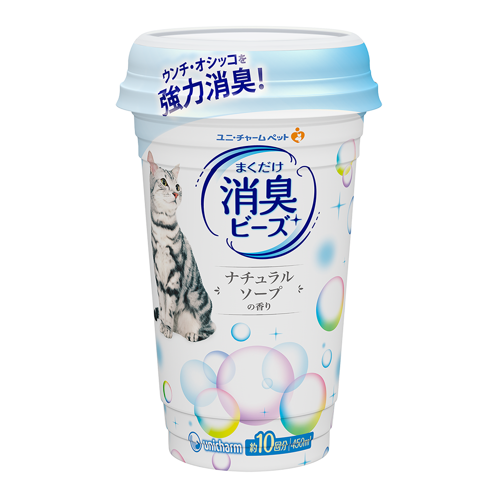 Unicharm Pet Cat Deodorising Beads Natural 450ml