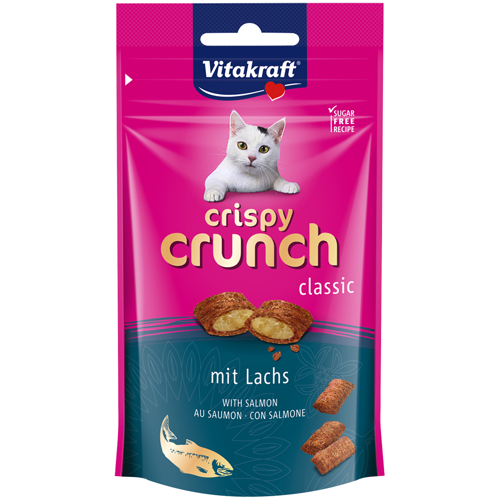 Vitakraft Cat Crispy Crunch with Salmon 60g