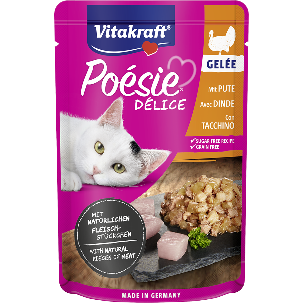 Vitakraft Cat Poesie Delice Jelly Turkey Breast 85g