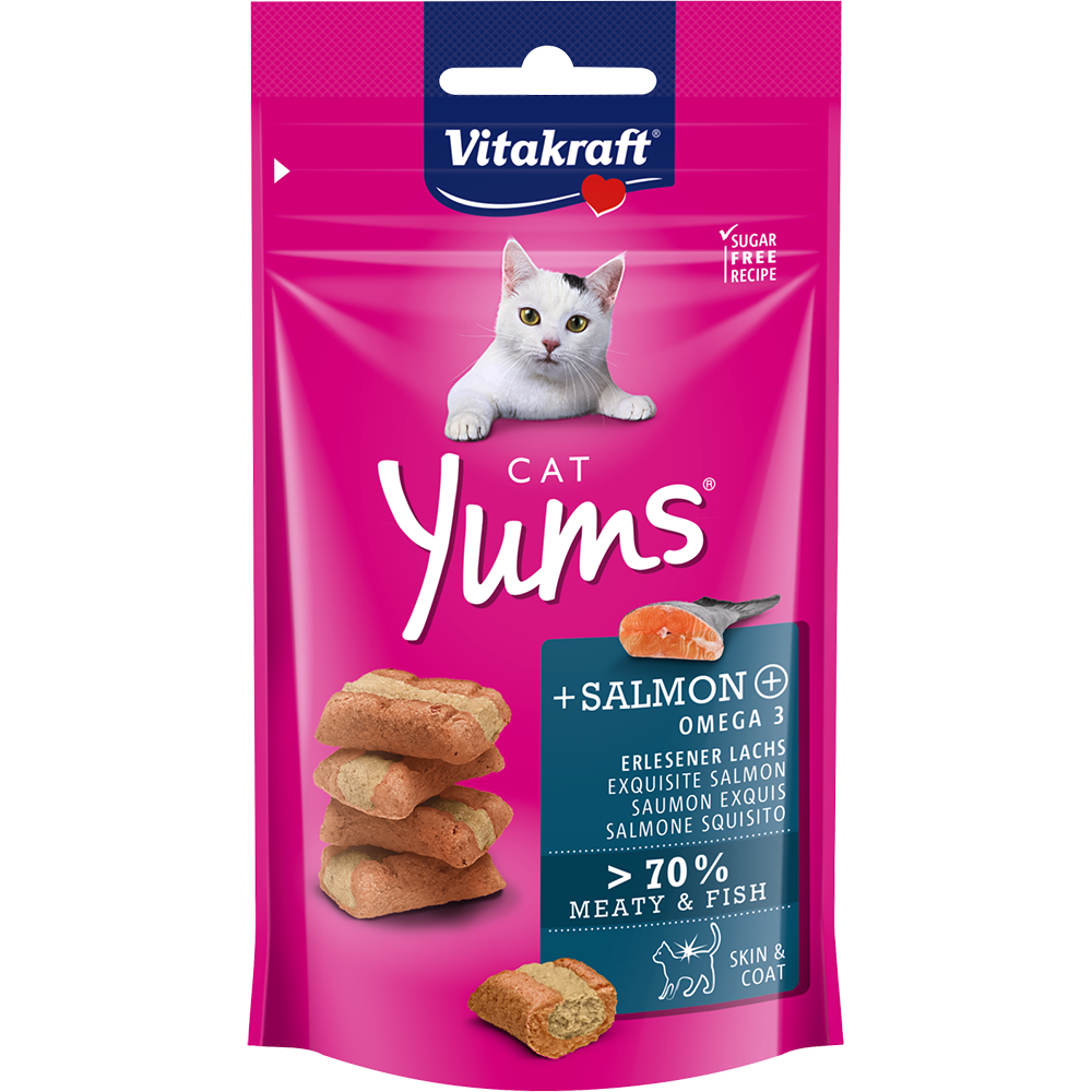 Vitakraft Cat Yums Salmon & Omega 3 40g