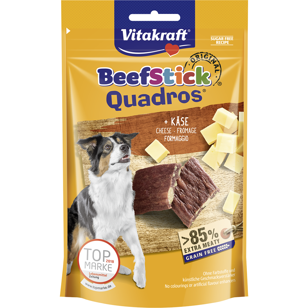 Vitakraft Dog Beef Sticks Quadros Cheese 70g