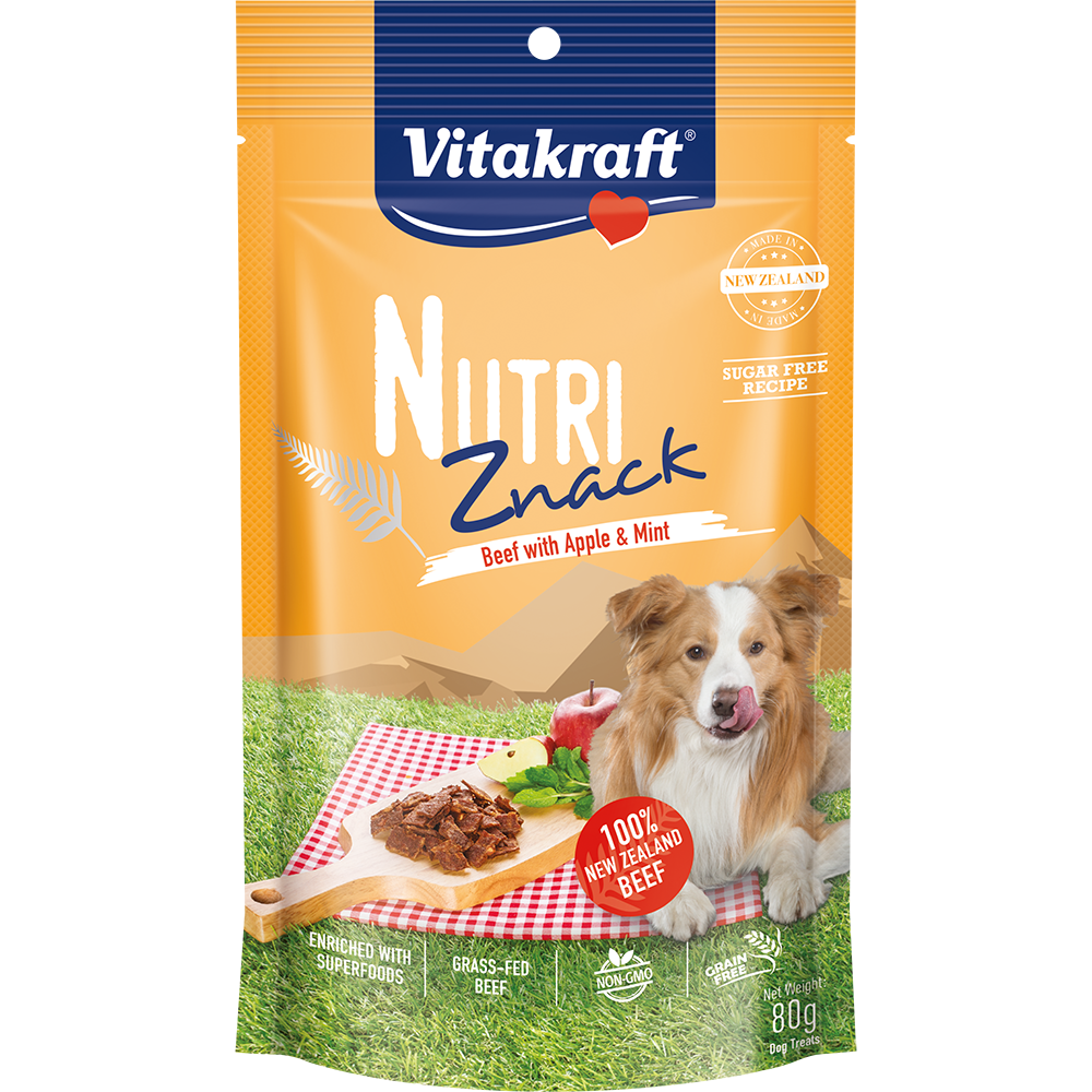 Vitakraft Dog Nutri Znack Beef with Apple & Mint 80g
