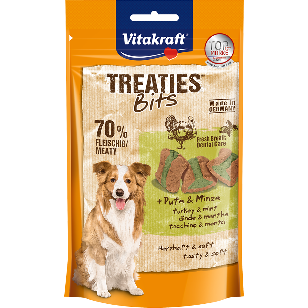 Vitakraft Dog Treaties Bits Turkey & Mint 120g