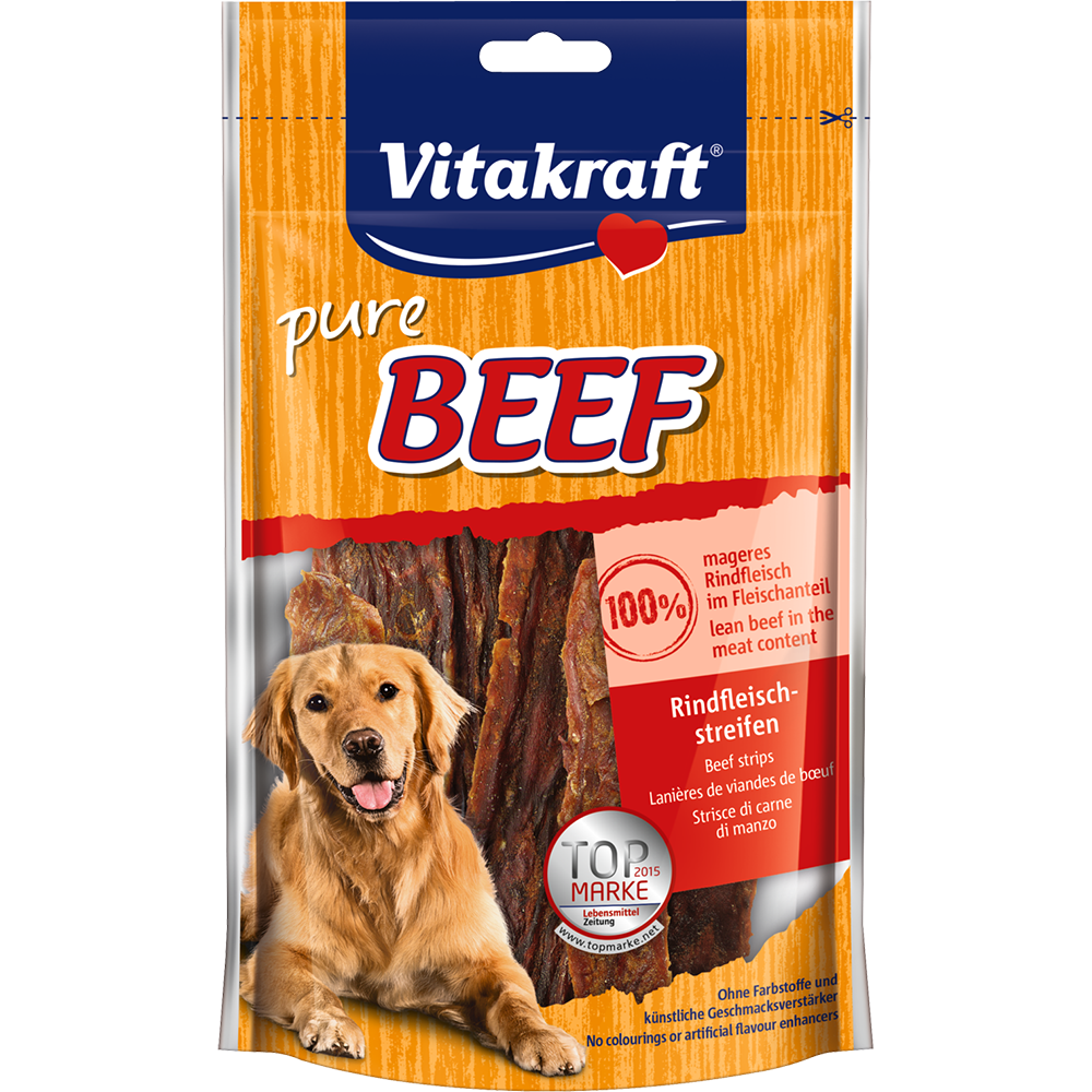 Vitakraft Dog Treats Beef Strips 80g