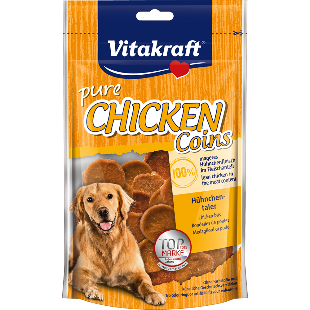 Vitakraft Dog Treats Pure Chicken Coins 80g