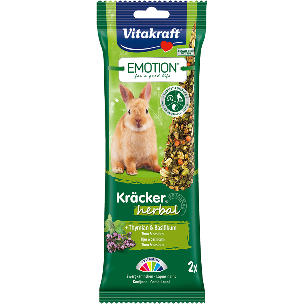 Vitakraft Emotion Kracker Herbal for Rabbit 2pcs