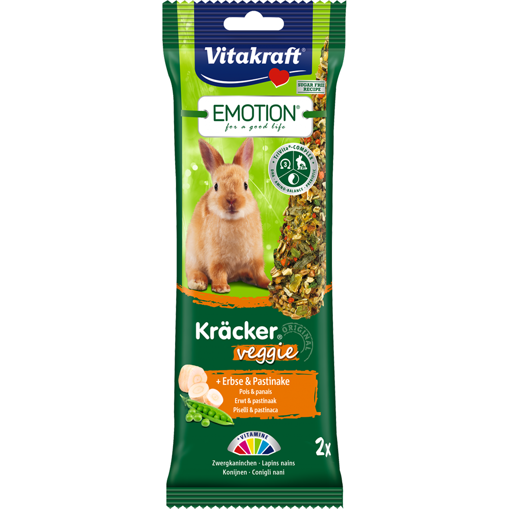Vitakraft Emotion Kracker Veggie for Rabbit 2pcs