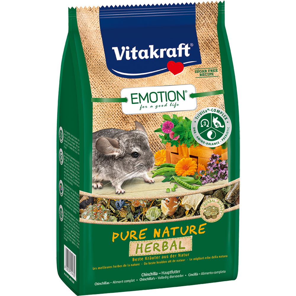 Vitakraft Emotion Pure Nature Herbal for Chinchilla 600g