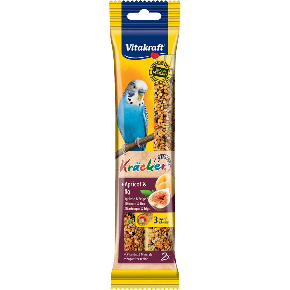 Vitakraft Kracker Apricot & Fig for Budgies 60g