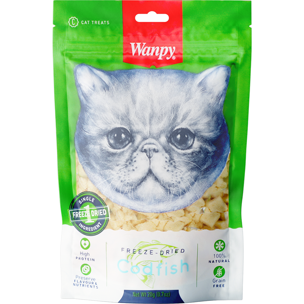 Wanpy Cat Freeze-Dried Codfish 20g