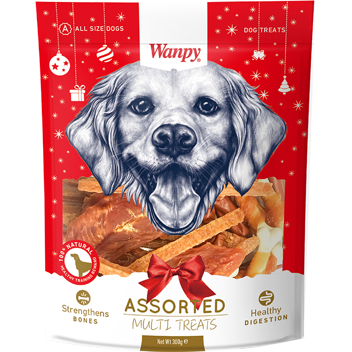 Wanpy Dog Assorted Multi Treats Pack 300g