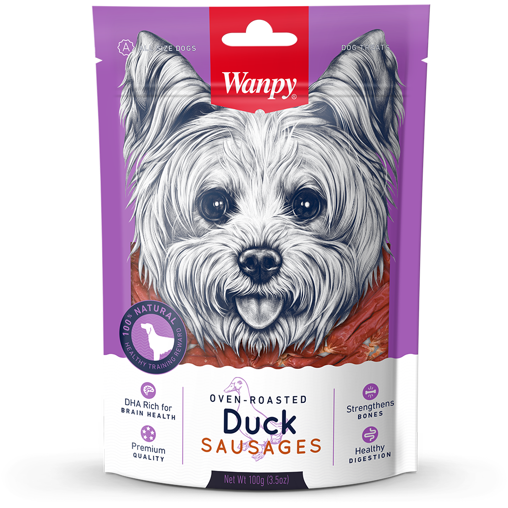 Wanpy Dog Oven-Roasted Duck Sausages 100g