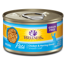 Wellness Cat Complete Health Pate Chicken & Herring Grain-Free Canned Cat Food 5.5oz