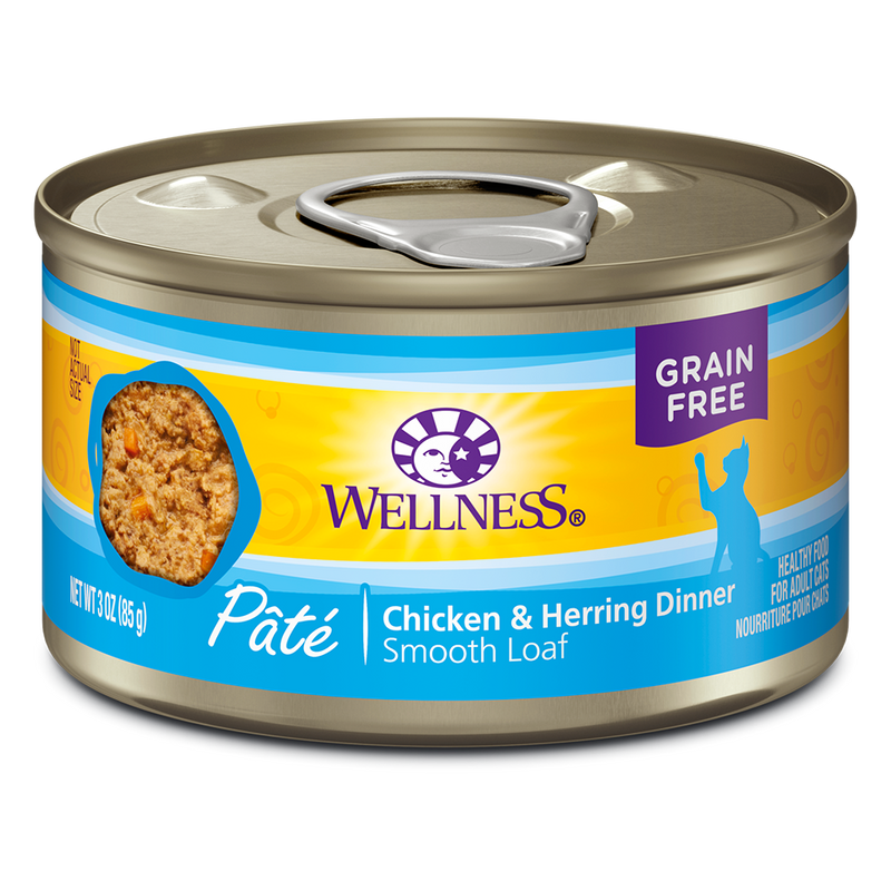 Wellness Cat Pate Chicken & Herring 5.5oz