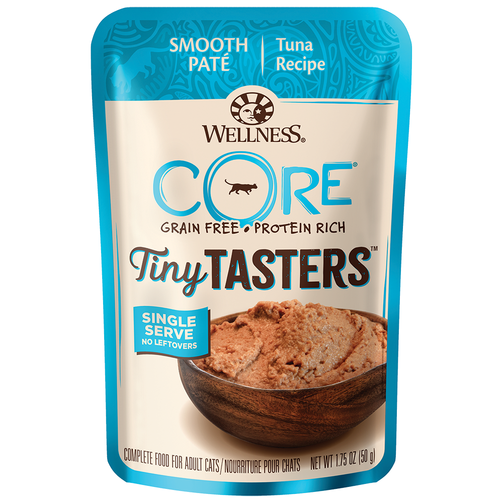 Wellness Cat Core Tiny Tasters Tuna Grain-Free Pouch Cat Food 1.75oz