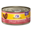 Wellness Cat Complete Health Sliced: Salmon Entree Grain-Free Canned Cat Food 5.5oz