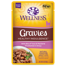 Wellness Healthy Indulgence Gravies: Tuna & Mackerel In Gravy Grain-Free Pouch Cat Food 3oz