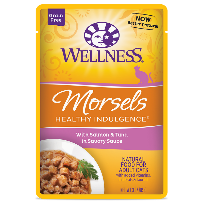 Wellness Cat Healthy Indulgence Morsels - Salmon & Tuna 3oz