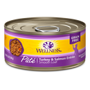 Wellness Cat Complete Health Pate Turkey & Salmon Grain-Free Canned Cat Food 5.5oz