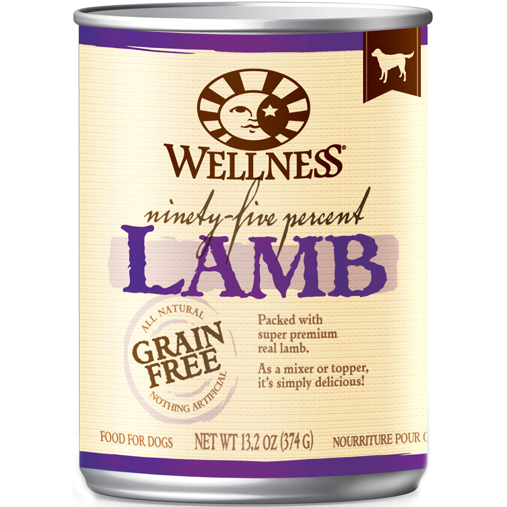 *DONATION TO ACTION FOR SINGAPORE DOGS* Wellness Dog 95% Lamb Grain-Free Canned Dog Food 13.2oz