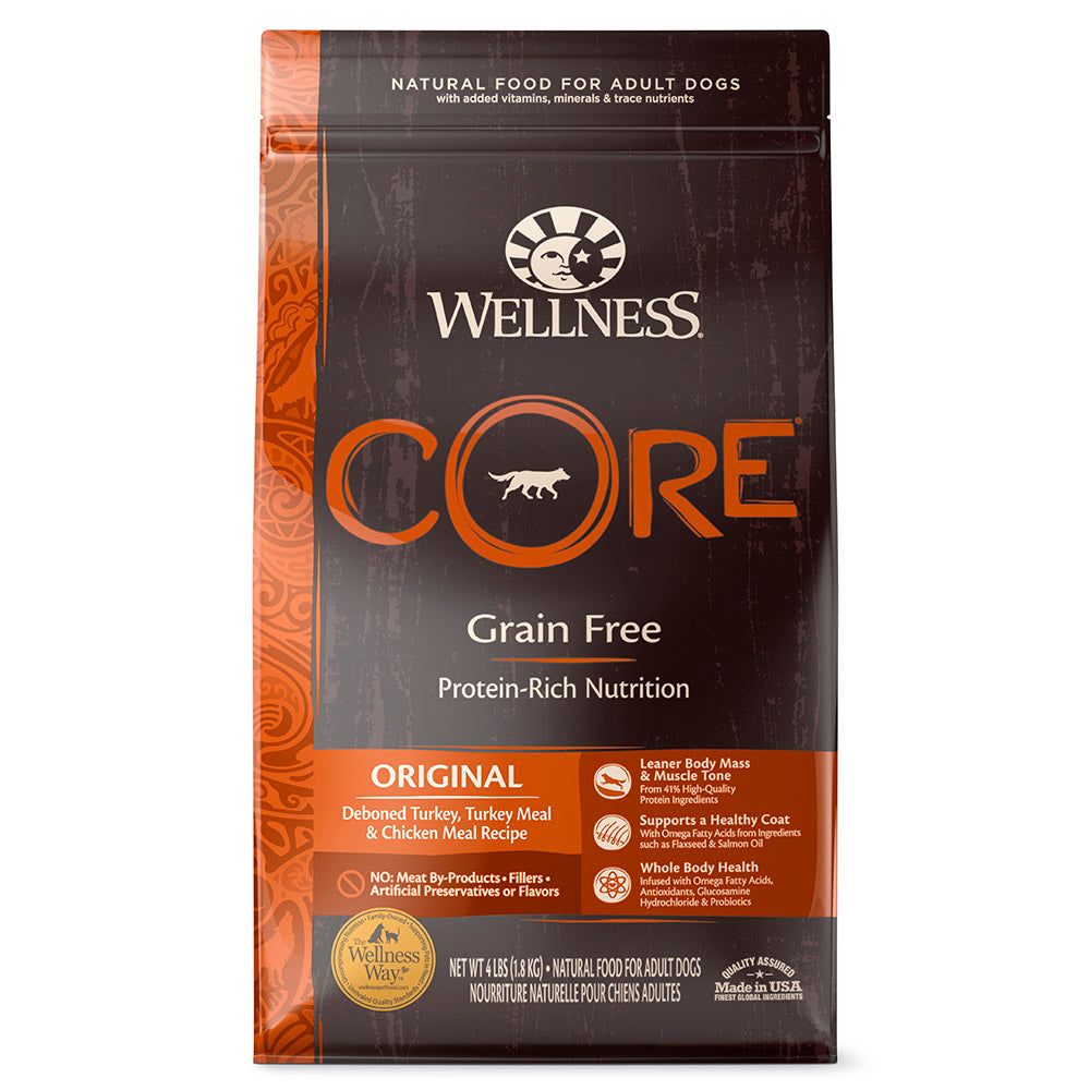 Wellness Core Original Grain-Free Dry Dog Food 4lb
