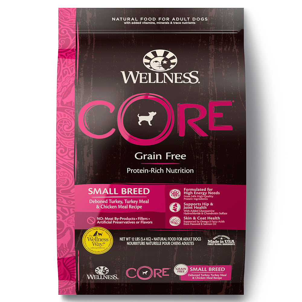Wellness Dog Core Small Breed Grain-Free Dry Dog Food 12lb