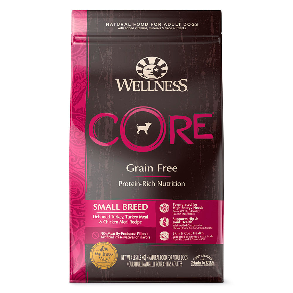 Wellness core small breed hot sale ingredients