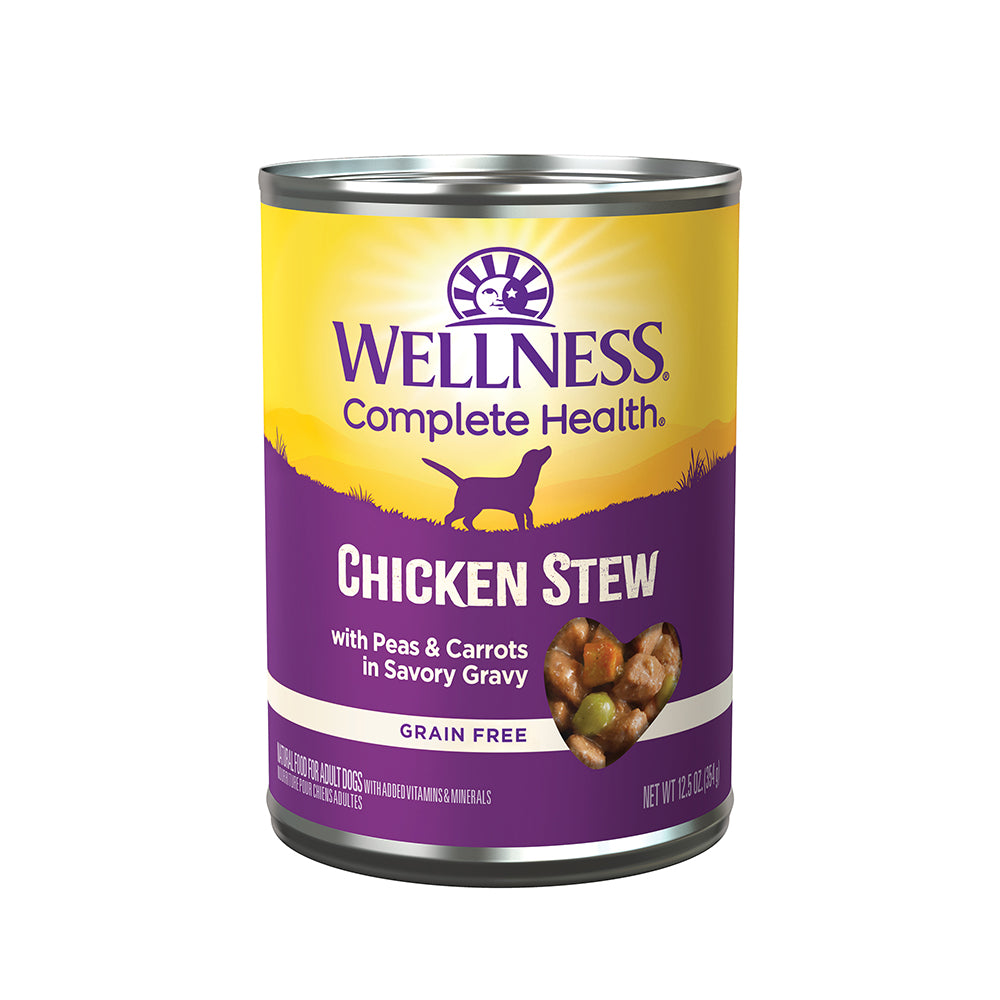 Wellness Dog Chicken Stew Grain-Free Canned Dog Food 12.5oz