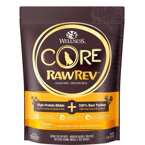 Wellness Dog Core RawRev: Puppy Grain-Free Dry Dog Food 10lb
