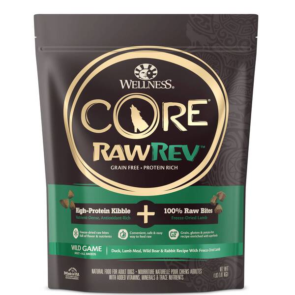 Wellness Dog Core RawRev: Wild Game Grain-Free Dry Dog Food 10lb