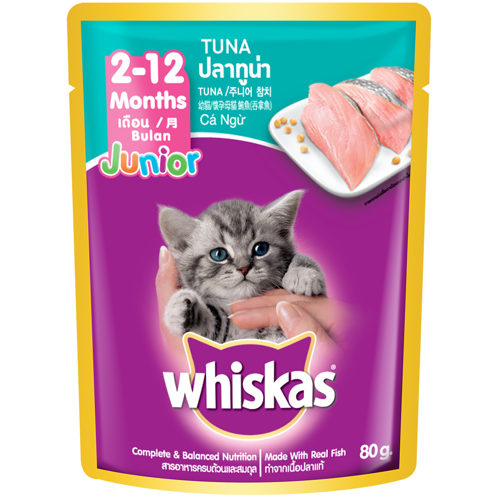 Whiskas Pouch 2-12 Months Junior Tuna 80g