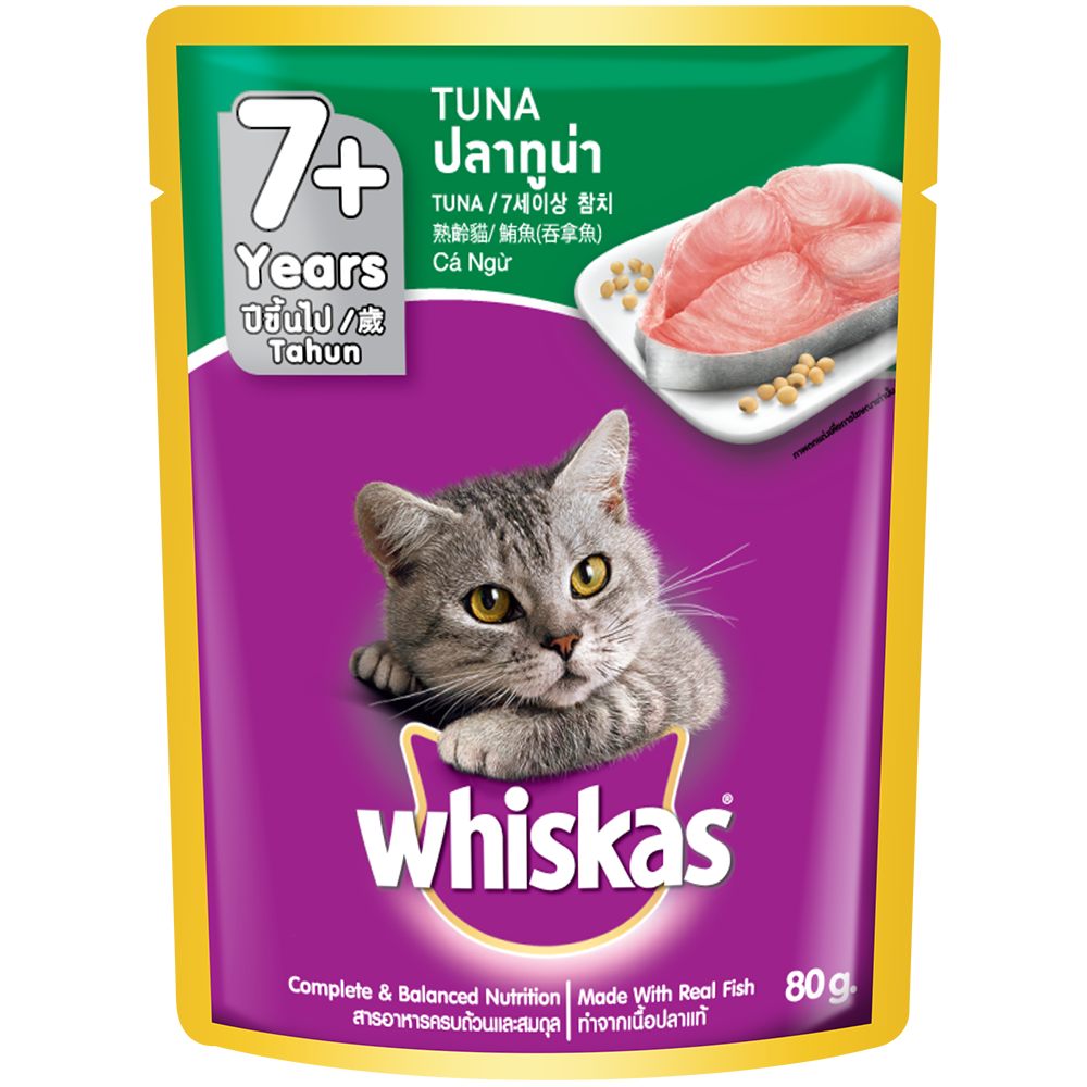 Whiskas Pouch 7+ Years Tuna 80g