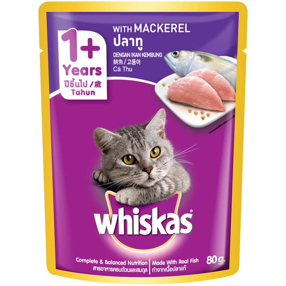 Whiskas Pouch Mackerel 80g