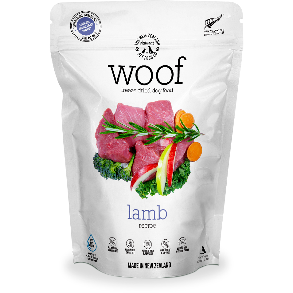 Woof Freeze-Dried Raw Lamb Dog Food 1kg
