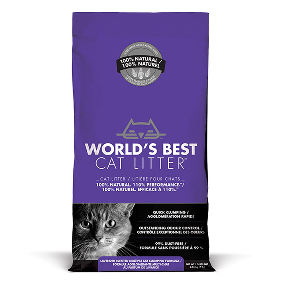 World s Best Cat Litter Multiple Cat Clumping Formula Lavender Purple