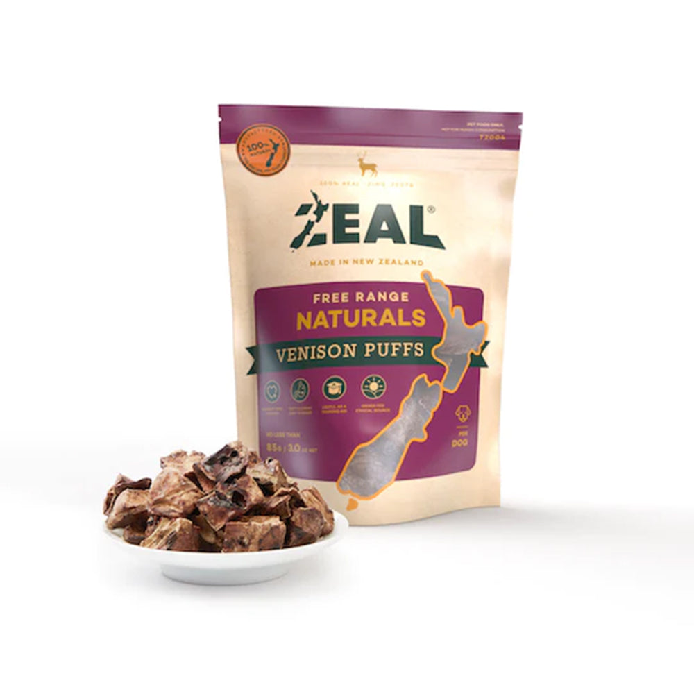 Zeal Free Range Naturals Venison Puffs 85g