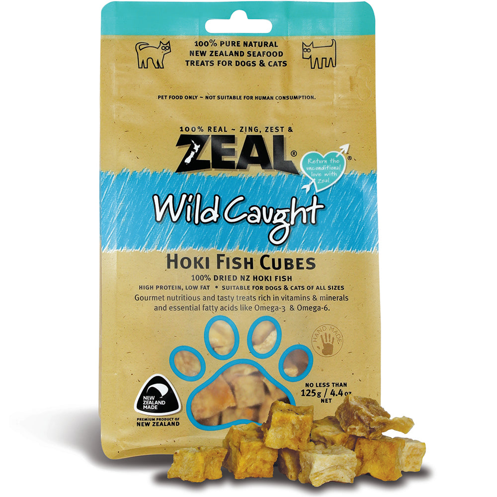 Zeal Wild Caught Hoki Fish Cubes 125g