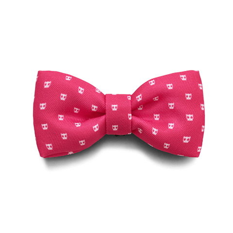 Zee.Dog Bow Tie Pink Skull S