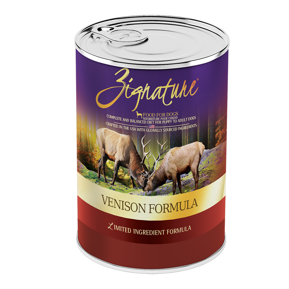 Zignature Dog Canned Food Venison Formula 13oz