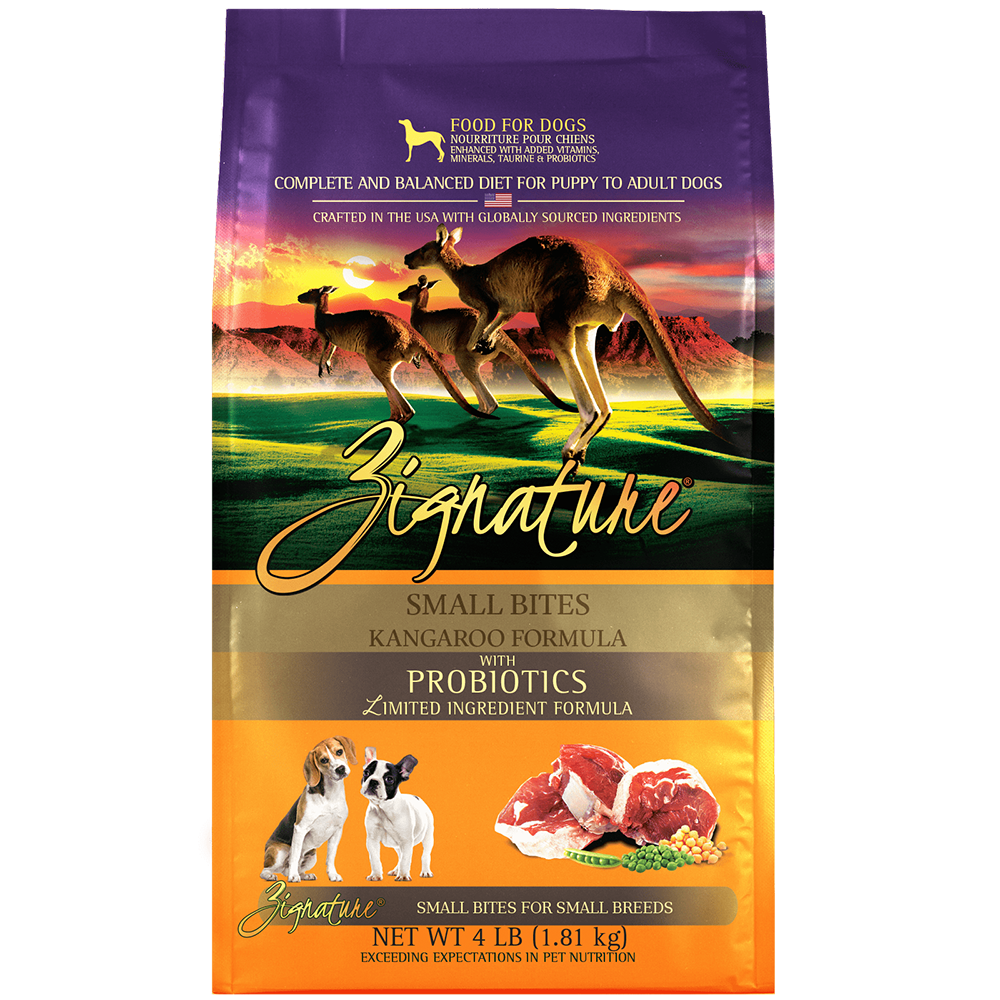 Zignature Dog Kangaroo Formula Small Bites 4lb