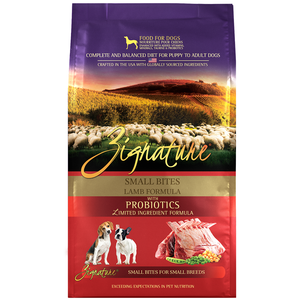 Zignature Dog Lamb Formula Small Bites 4lb