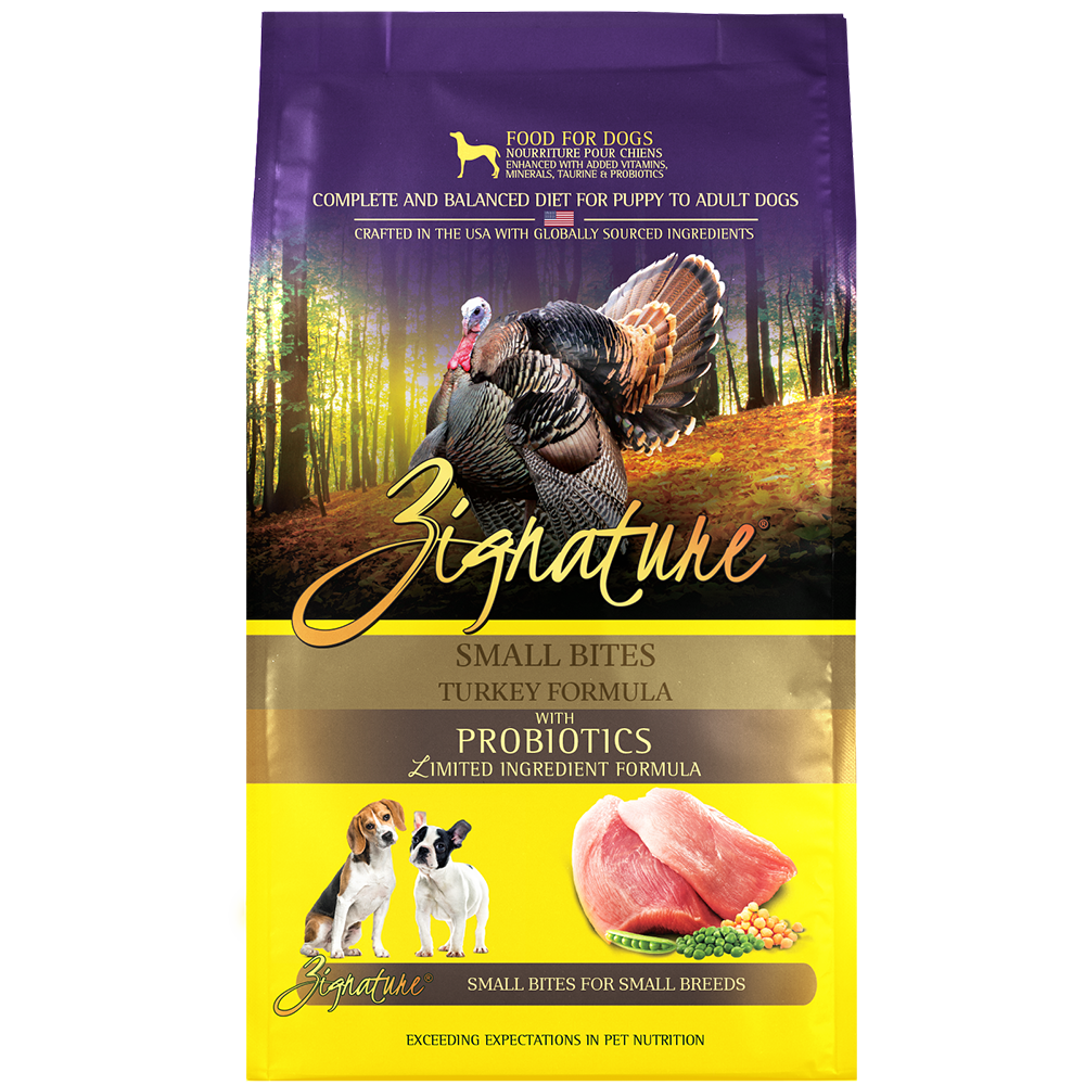 Zignature Dog Turkey Formula Small Bites 4lb